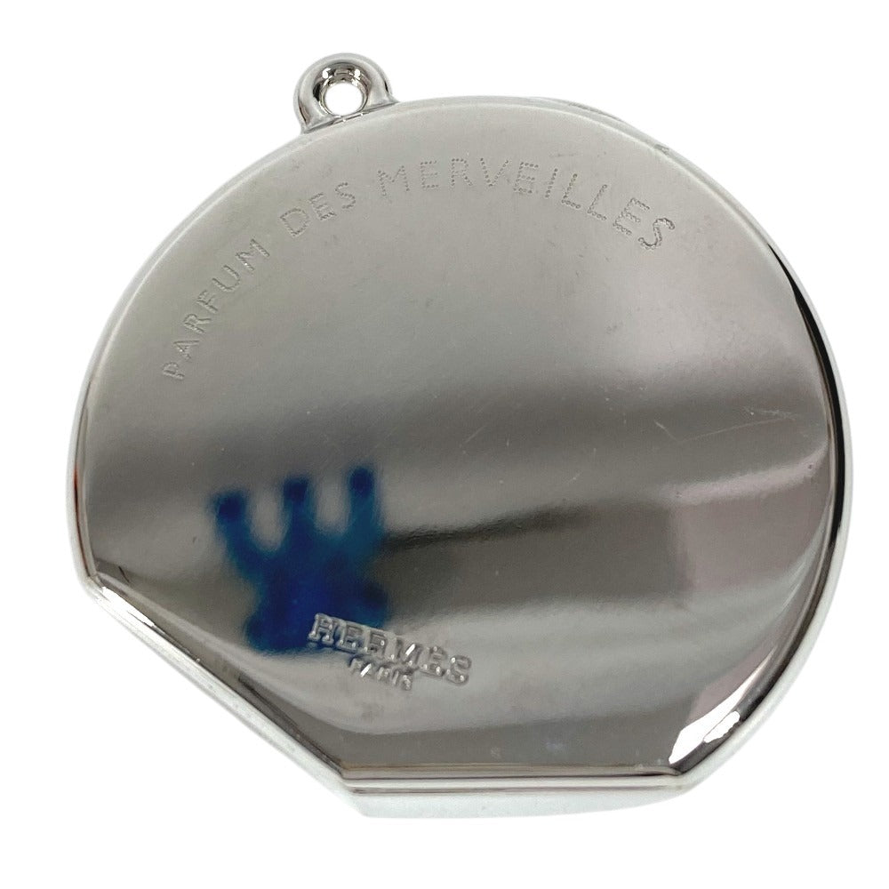 HERMES パフュームケース parfum des merveilles 香水ケース 香水入れ 香水2点つき 小物入れ メタル ユニセックス シルバー