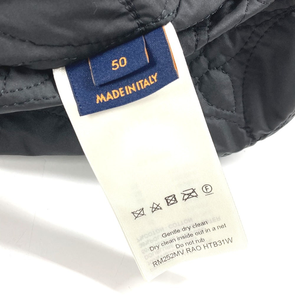 LOUIS VUITTON 2025年 ラインストーン ブルゾン ロゴ アウター ジャンバー 上着 トップス 長袖 RM252MV ブルゾンジャケット ビスコース メンズ ブラック
