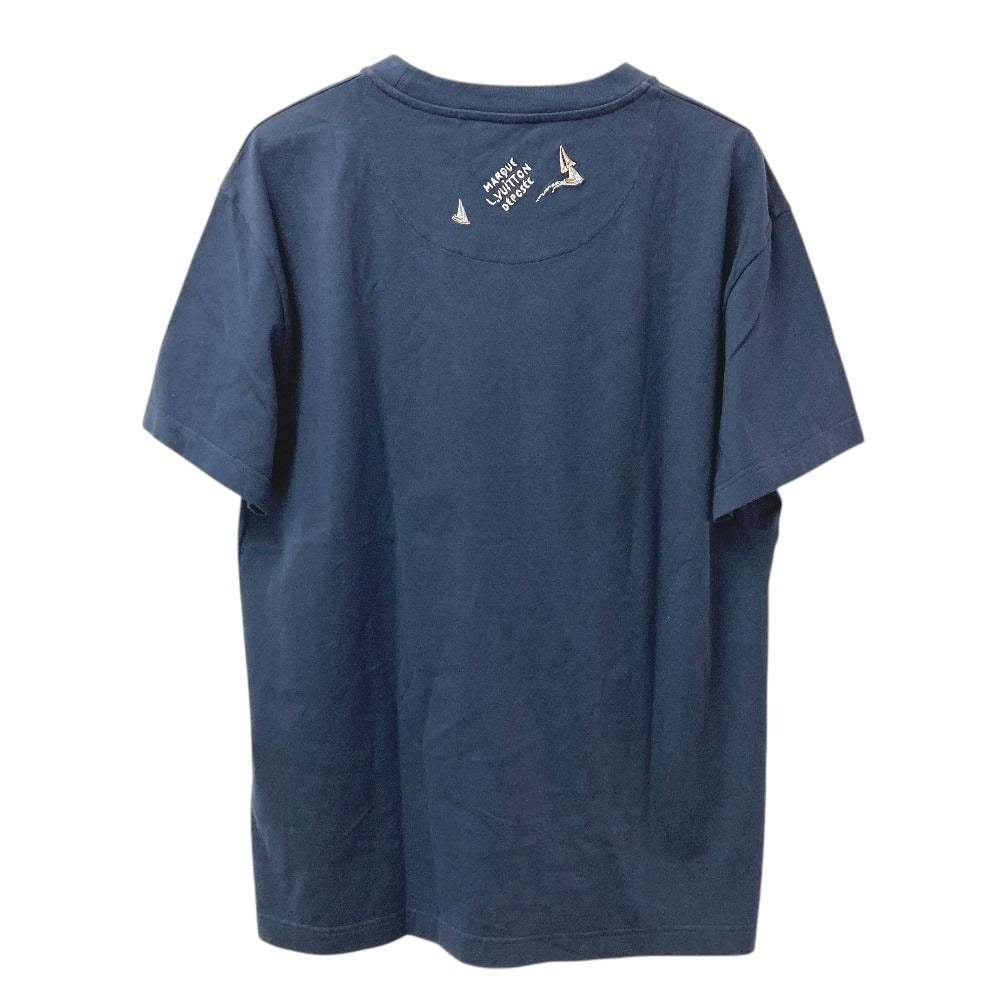 LOUIS VUITTON トップス アパレル 半袖 LVロゴ 2025年モデル RM252MM 半袖Ｔシャツ コットン メンズ ネイビー