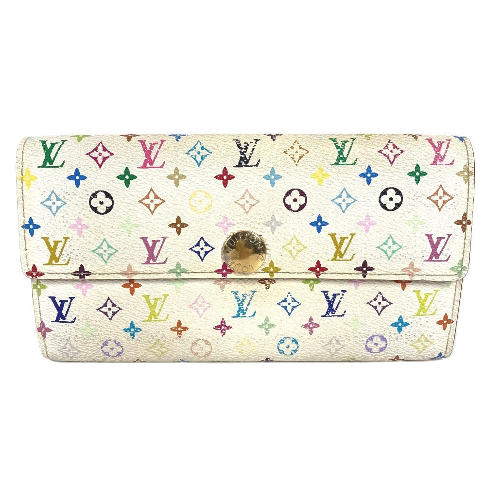 LOUIS VUITTON M93532 モノグラムマルチカラー ポルトフォイユ サラ 2つ折り 財布 ロングウォレット 長財布 モノグラムマルチカラーキャンバス ユニセックス ブロン ホワイト