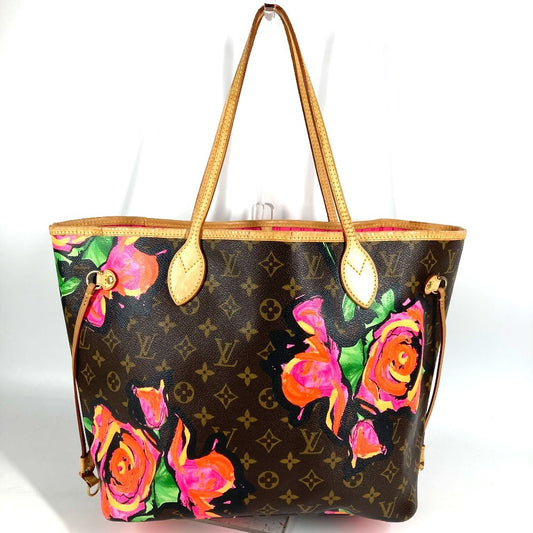 LOUIS VUITTON M48613 モノグラム ローズ 薔薇 ネヴァーフルMM ネヴァーフル MM ショルダーバッグ 肩掛け トートバッグ モノグラムキャンバス レディース ブラウン