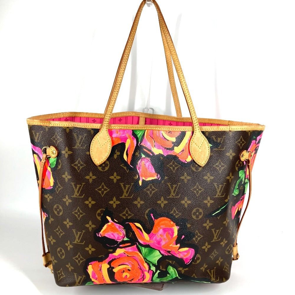 LOUIS VUITTON M48613 モノグラム ローズ 薔薇 ネヴァーフルMM ネヴァーフル MM ショルダーバッグ 肩掛け トートバッグ モノグラムキャンバス レディース ブラウン