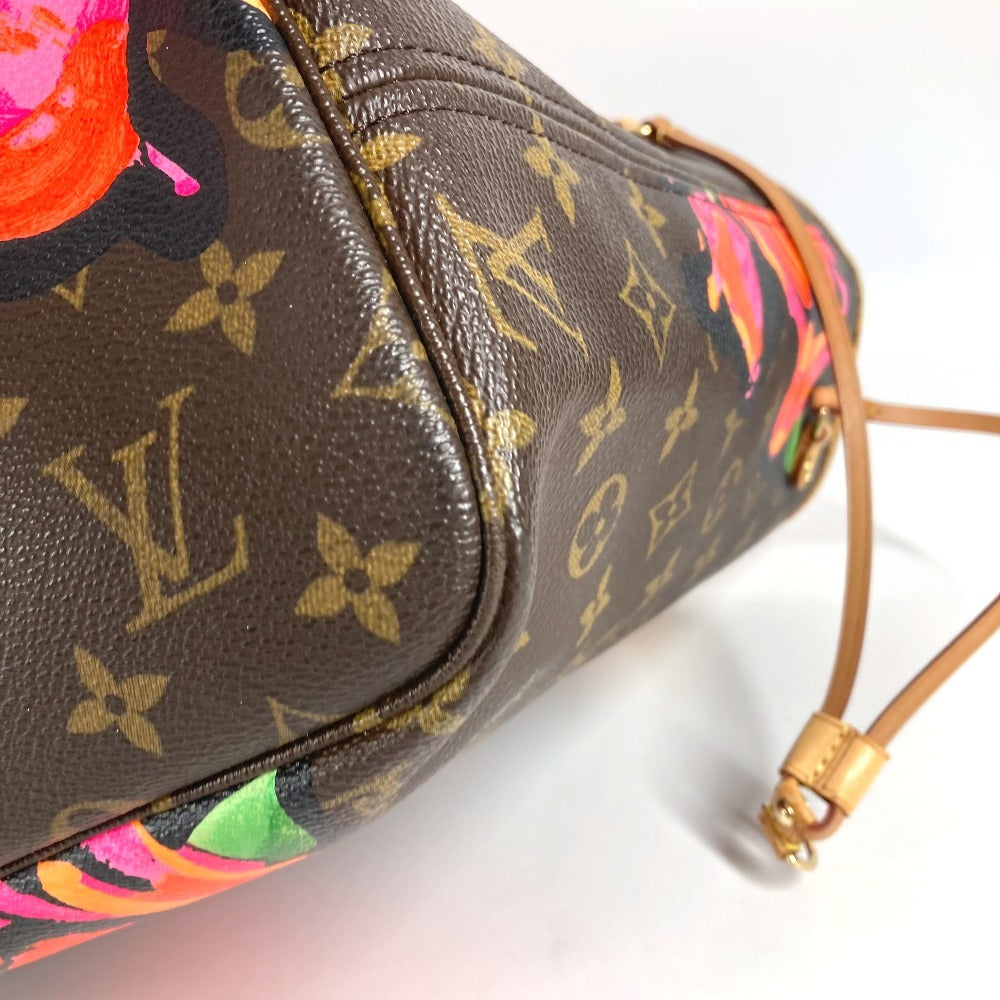 LOUIS VUITTON M48613 モノグラム ローズ 薔薇 ネヴァーフルMM ネヴァーフル MM ショルダーバッグ 肩掛け トートバッグ モノグラムキャンバス レディース ブラウン