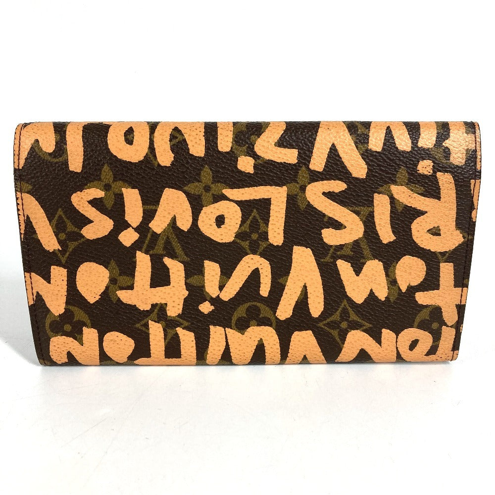 LOUIS VUITTON M92190 旧モノグラムグラフィティ ポシェットポルトモネクレディ 2つ折り ロングウォレット 長財布 モノグラムグラフィティキャンバス ユニセックス オレンジ