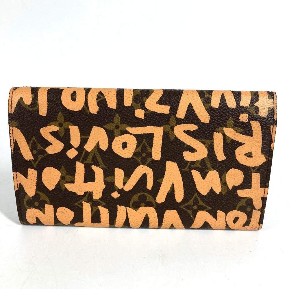 LOUIS VUITTON M92190 旧モノグラムグラフィティ ポシェットポルトモネクレディ 2つ折り ロングウォレット 長財布 モノグラムグラフィティキャンバス ユニセックス オレンジ