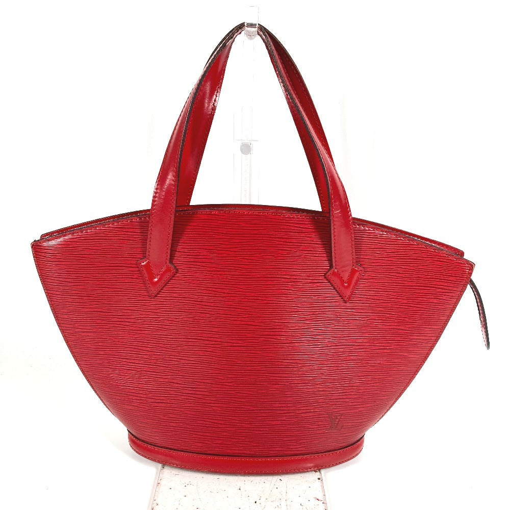 LOUIS VUITTON M52277 エピ サンジャック カバン トートバッグ 肩掛け ショルダーバッグ ハンドバッグ エピレザー レディース カスティリアンレッド レッド