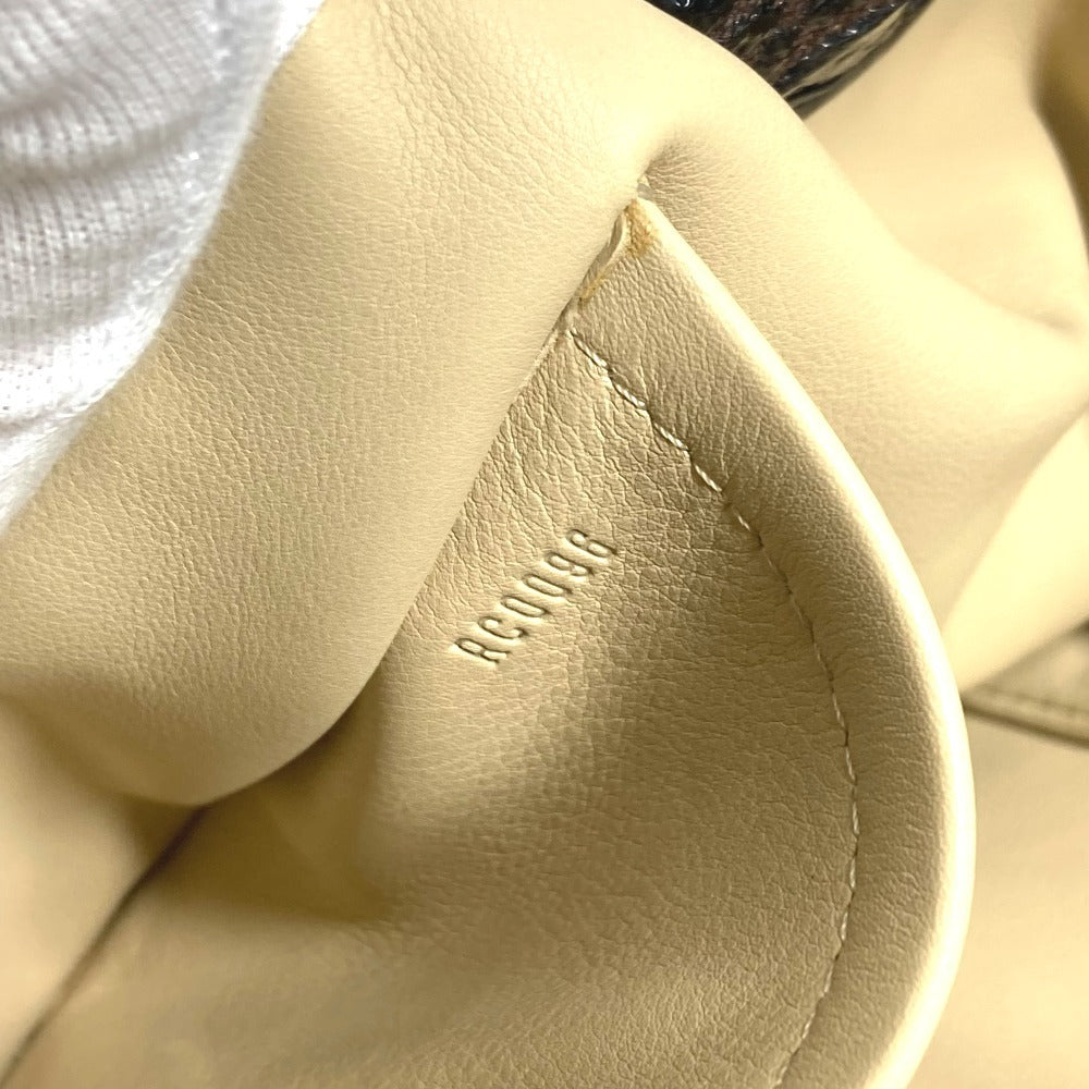 LOUIS VUITTON M95259 モノグラムエルヴィニル スクイーチ カバン 巾着 トートバッグ 肩掛け ショルダーバッグ レザー レディース ブラウン