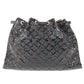 LOUIS VUITTON M95259 モノグラムエルヴィニル スクイーチ カバン 巾着 トートバッグ 肩掛け ショルダーバッグ レザー レディース ブラウン