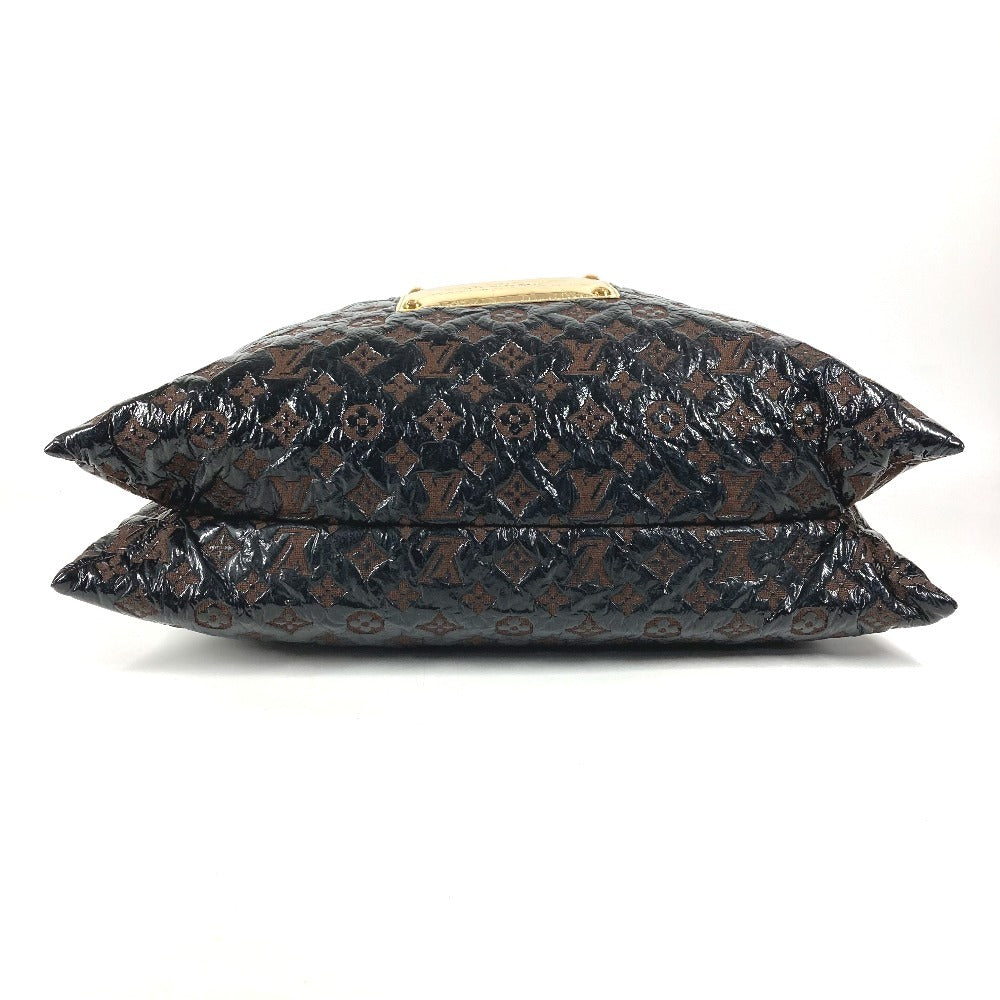 LOUIS VUITTON M95259 モノグラムエルヴィニル スクイーチ カバン 巾着 トートバッグ 肩掛け ショルダーバッグ レザー レディース ブラウン