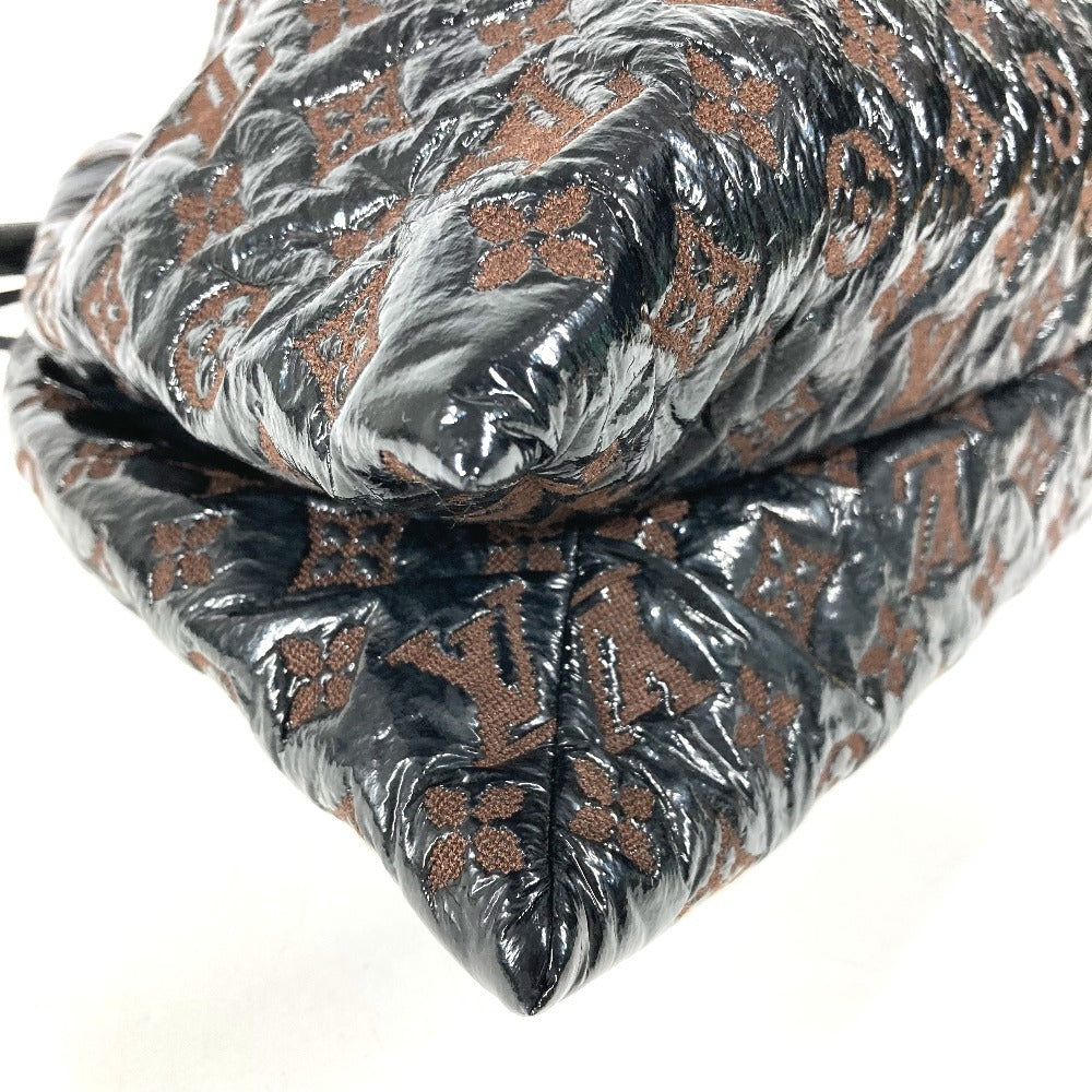 LOUIS VUITTON M95259 モノグラムエルヴィニル スクイーチ カバン 巾着 トートバッグ 肩掛け ショルダーバッグ レザー レディース ブラウン