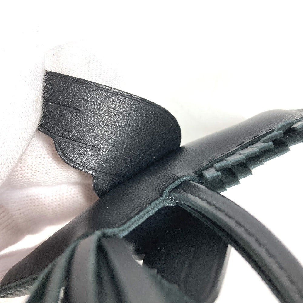 HERMES 馬 キーホルダー シュバル ロデオ ペガサス PM ロデオペガサスPM バッグチャーム ソーブラック オールブラック チャーム アニョーミロ ユニセックス ブラック