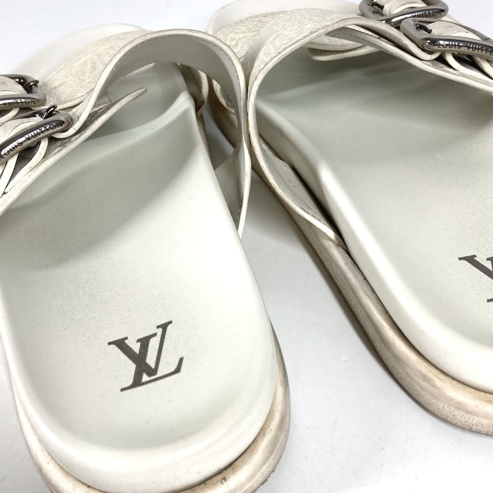 LOUIS VUITTON 1AJVDJ モノグラム LV ヴェニス ミュール サンダル 靴 シューズ サンダル レザー メンズ ブロン ホワイト