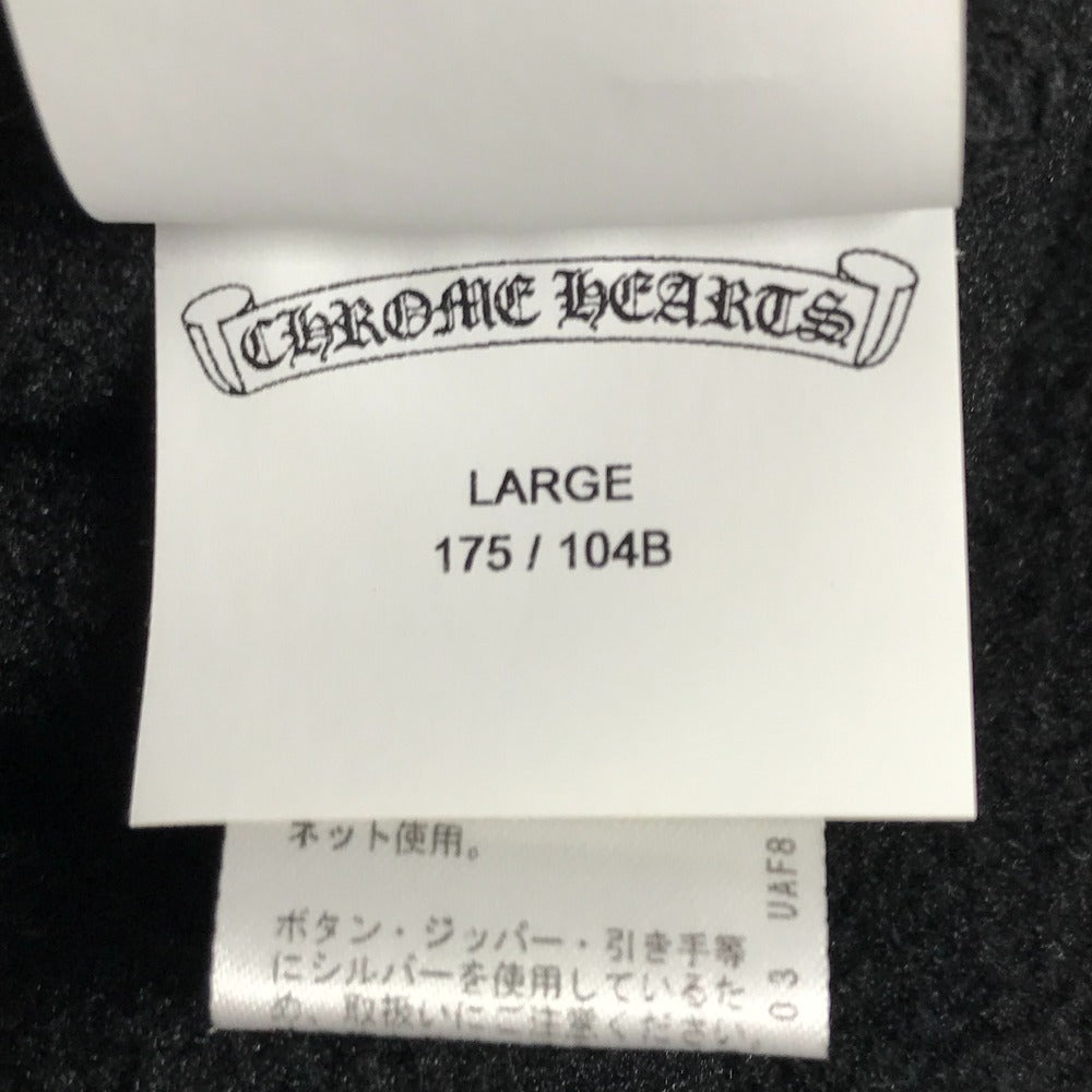 CHROME HEARTS トレーナー スウェット 長袖 YKT U TARDY SWEEP HLF ZIP ダガージップ ハーフジップフリース アパレル トップス 長袖 ホースシュー ロゴ スウェット ポリエステル メンズ ブラック