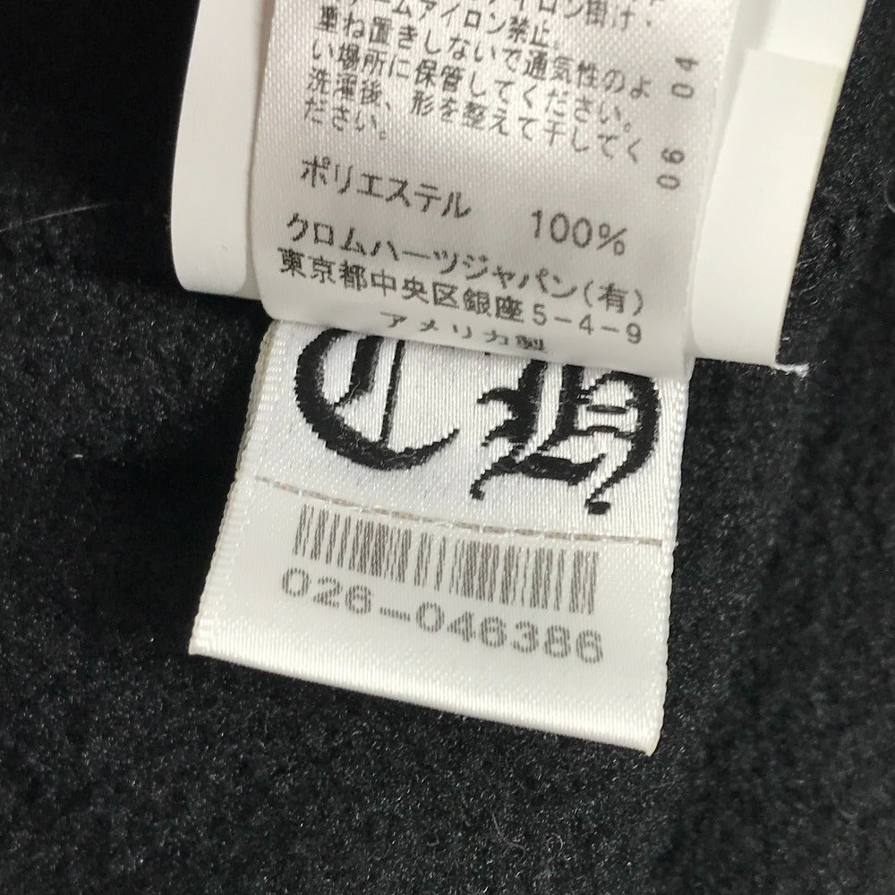 CHROME HEARTS トレーナー スウェット 長袖 YKT U TARDY SWEEP HLF ZIP ダガージップ ハーフジップフリース アパレル トップス 長袖 ホースシュー ロゴ スウェット ポリエステル メンズ ブラック