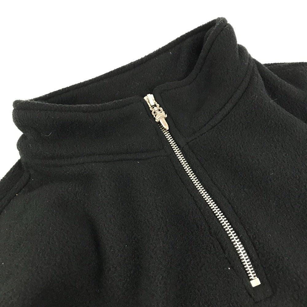 CHROME HEARTS トレーナー スウェット 長袖 YKT U TARDY SWEEP HLF ZIP ダガージップ ハーフジップフリース アパレル トップス 長袖 ホースシュー ロゴ スウェット ポリエステル メンズ ブラック