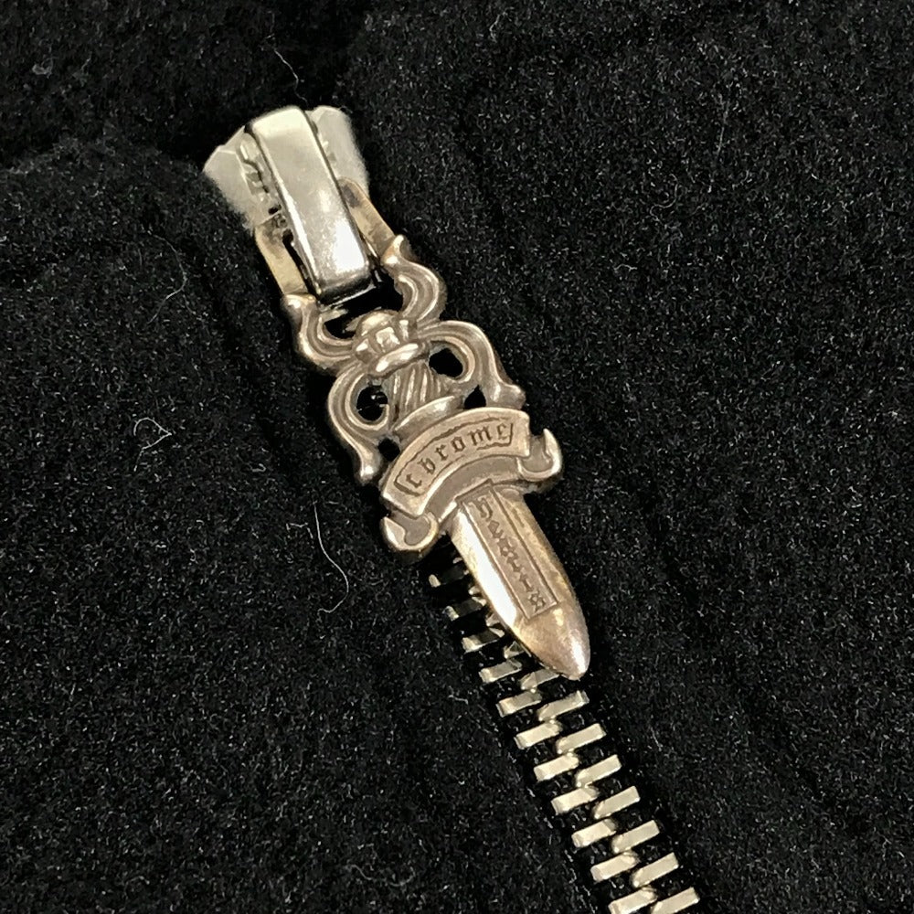 CHROME HEARTS トレーナー スウェット 長袖 YKT U TARDY SWEEP HLF ZIP ダガージップ ハーフジップフリース アパレル トップス 長袖 ホースシュー ロゴ スウェット ポリエステル メンズ ブラック