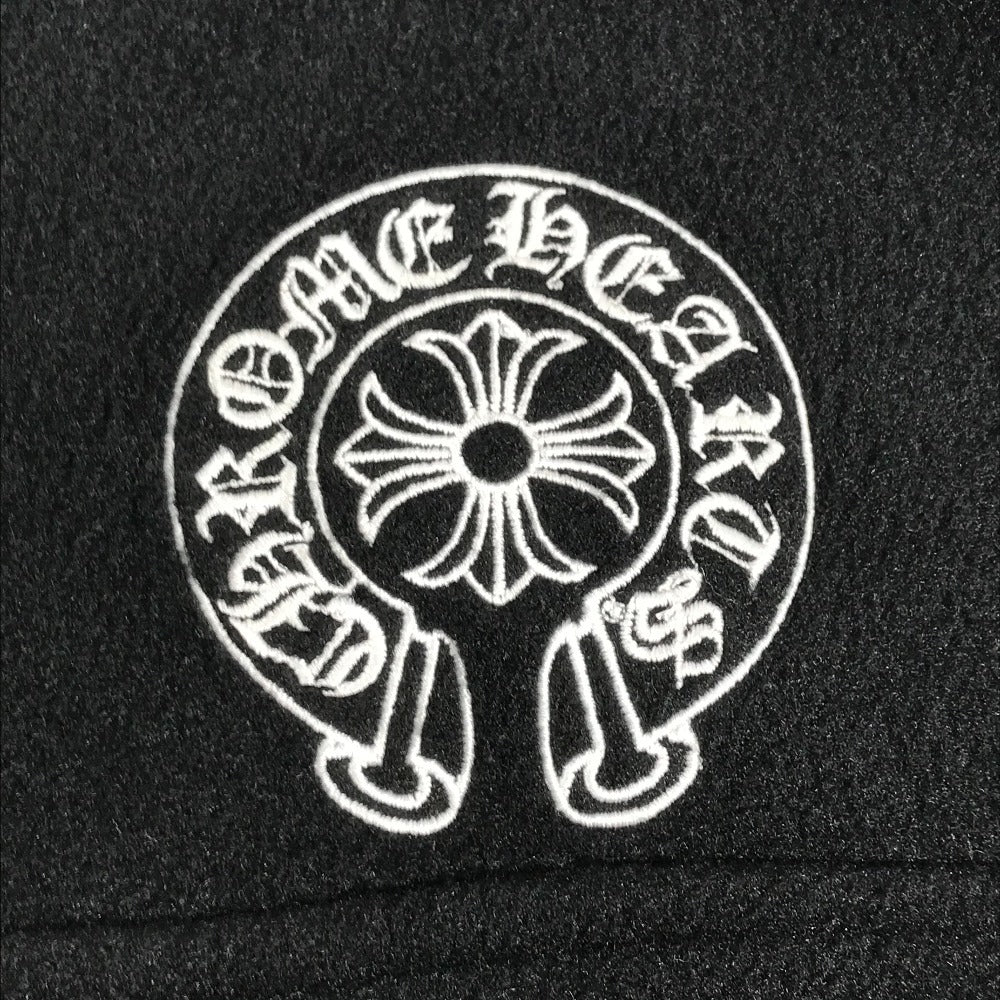 CHROME HEARTS トレーナー スウェット 長袖 YKT U TARDY SWEEP HLF ZIP ダガージップ ハーフジップフリース アパレル トップス 長袖 ホースシュー ロゴ スウェット ポリエステル メンズ ブラック