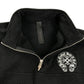 CHROME HEARTS トレーナー スウェット 長袖 YKT U TARDY SWEEP HLF ZIP ダガージップ ハーフジップフリース アパレル トップス 長袖 ホースシュー ロゴ スウェット ポリエステル メンズ ブラック