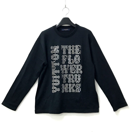 LOUIS VUITTON 不明 スウェット アパレル 長袖 トップス ロゴ ストーン ロンT シャツ RM241M ロングＴシャツ ウール メンズ ブラック