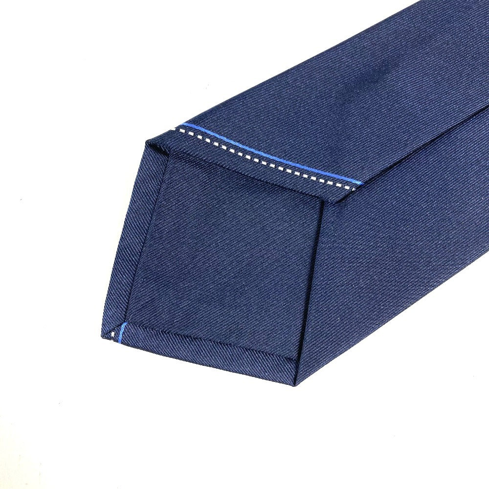 LOUIS VUITTON M73265 LV ロゴ アクセサリー ネクタイ シルク メンズ ネイビー