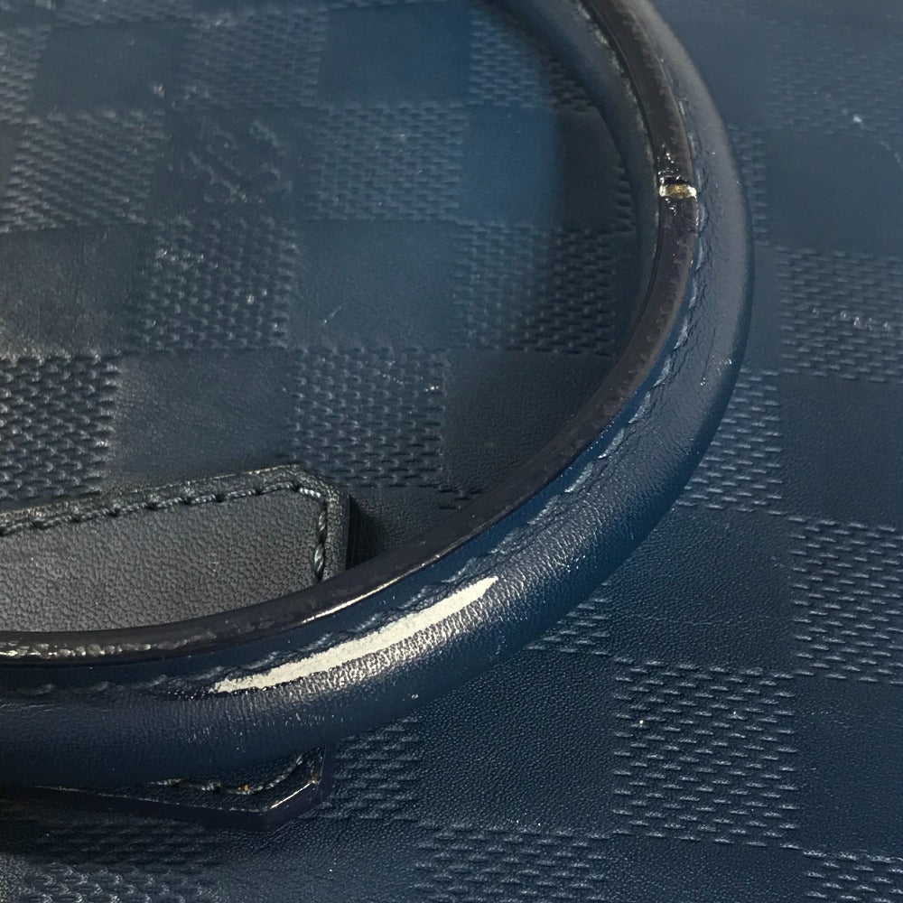 LOUIS VUITTON N41328 ダミエアンフィニ ポルトドキュマンジュール PDJ カバン 書類バッグ ブリーフケース ハンドバッグ ビジネスバッグ ダミエアンフィニレザー ユニセックス ブルー