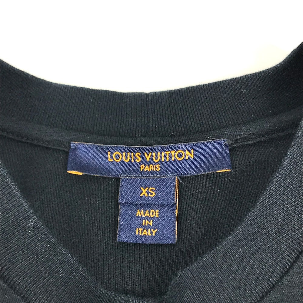 LOUIS VUITTON 不明 ワッペン ロゴ アパレル 半袖 トップス RW182W 半袖Ｔシャツ コットン レディース ブラック