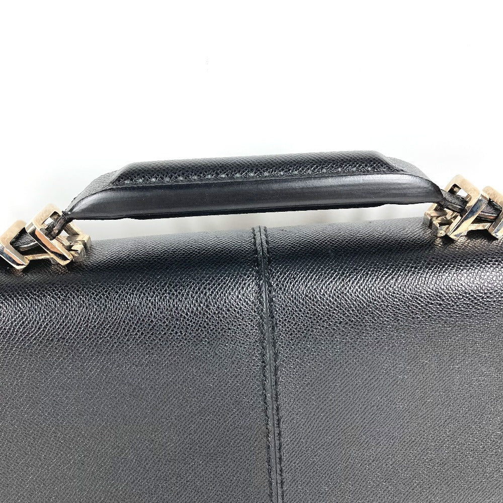 BALLY ロゴ カバン ビジネスバッグ 書類バッグ ブリーフケース ハンドバッグ レザー ユニセックス ブラック
