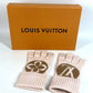 LOUIS VUITTON M79254 flight mode LV medallion maille glove Gloves Accessories gloves wool Camel Rose Beige Used