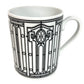 HERMES H DECO Tableware, cups, coffee cups Mug Pottery White/Black Used