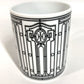 HERMES H DECO Tableware, cups, coffee cups Mug Pottery White/Black Used