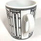 HERMES H DECO Tableware, cups, coffee cups Mug Pottery White/Black Used