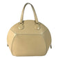 HERMES vintage Ile-de-Siki Bag Tote Bag Hand Bag Leather Beige/GoldHardware Used
