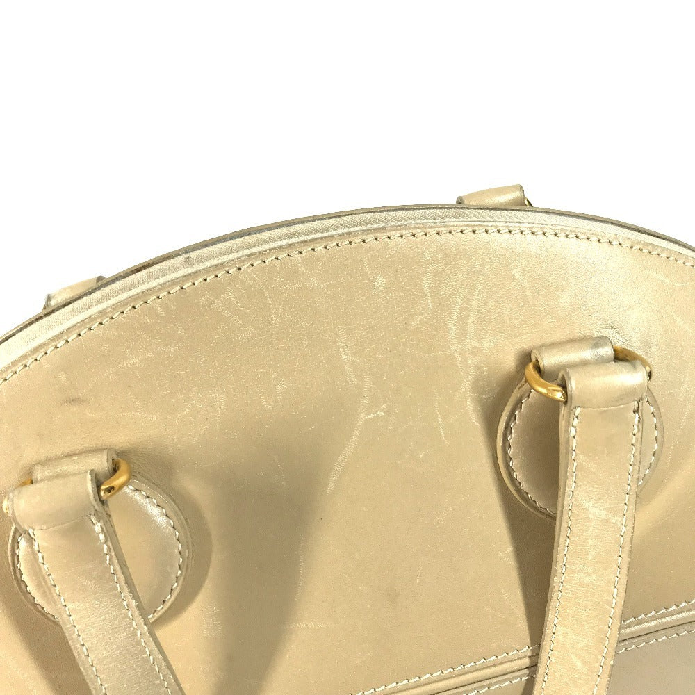 HERMES vintage Ile-de-Siki Bag Tote Bag Hand Bag Leather Beige/GoldHardware Used