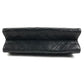 CHANEL vintage Kisslock Matelasse Quilted Shoulder bag Double Chain Chain bag Shoulder Bag Leather Black/Gold Used