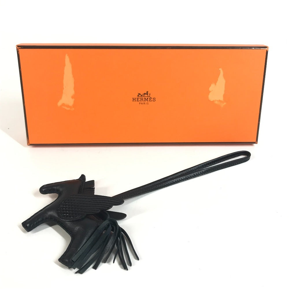 HERMES Horse Cheval So Black All Black Rodeo Pegasus PM Rodeo Pegasus PM Touch Bag Charm Key Holder charm Anyo Miro Black Used
