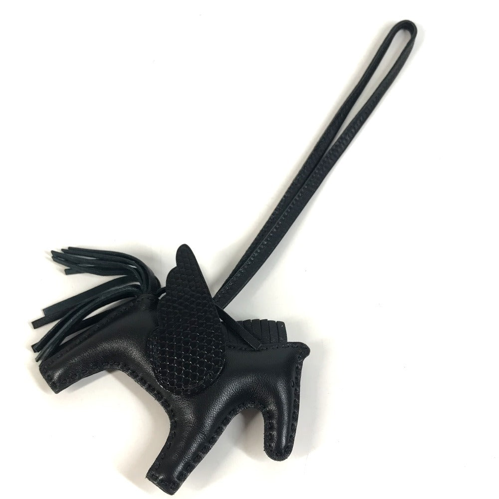 HERMES Horse Cheval So Black All Black Rodeo Pegasus PM Rodeo Pegasus PM Touch Bag Charm Key Holder charm Anyo Miro Black Used