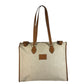 HERMES vintage Cabas50 Cabas 50 Bag Tote Bag shawl Shoulder Bag Toile H / Leather Beige Used