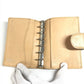 CHANEL Cambon Line CC CC Mark logo Bifold System Planner Stationery Notebook cover Leather Beige/Black Used