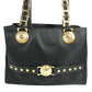 VERSACE medusa logo Chain Hand Bag, Shoulder Bag Shoulder Bag Nylon Black Used