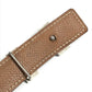 HERMES vintage H logo H belt Constance belt Leather Black x Brown/SilverHardware Used