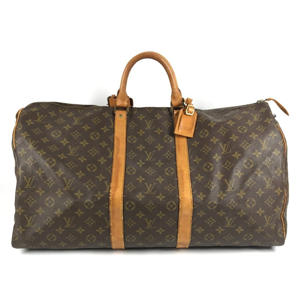 LOUIS VUITTON M41424 Monogram keepall55 keepall 55 belly button Old-style handbag, travel bag Duffle Bag MonogramCanvas Brown Used