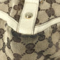 GUCCI 130739 GG logo Shoulder bag Tote Bag Shoulder Bag GGCanvas/Leather Beige/IvoryBased Used