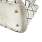 CHANEL Wild stitch CC CC Mark logo Bag Tote Bag Chain Bag Double Chain Shoulder Bag Leather White/Navy Used