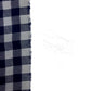 LOUIS VUITTON 不明 Damier check logo Shawl Fringe Scarf Stole/Shawl cotton blue Used