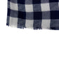 LOUIS VUITTON 不明 Damier check logo Shawl Fringe Scarf Stole/Shawl cotton blue Used