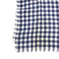 LOUIS VUITTON 不明 Damier check logo Shawl Fringe Scarf Stole/Shawl cotton blue Used