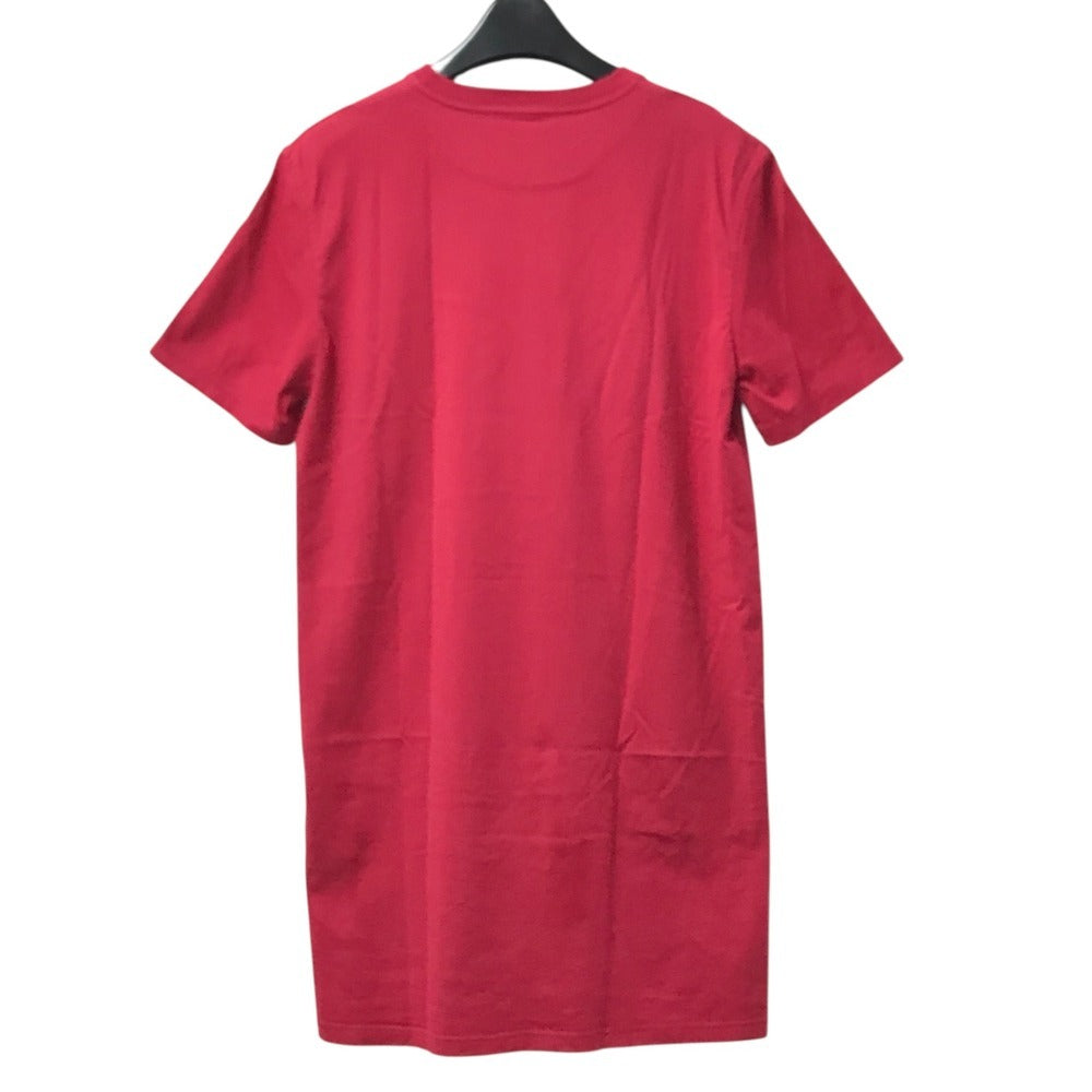 HERMES Chainpattern logo Apparel T-shirt Dress Round neck Dress cotton Red Used