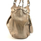 GUCCI 211944 With GG charm Bag Tote Bag shawl Shoulder Bag Leather Metallic Pink BeigeBased Used