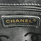 CHANEL Shoulder CC Mark Logo Wild Stitch Logo Hand Bag Tote Bag Leather Black/Gold Used