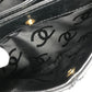 CHANEL Shoulder CC Mark Logo Wild Stitch Logo Hand Bag Tote Bag Leather Black/Gold Used